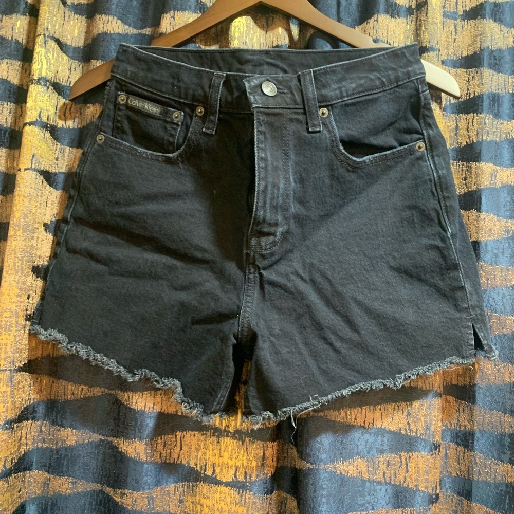 Calvin Klein Black Jean Shorts
